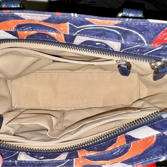 Coach Legacy Heritage Candace Carryall Satchel Bag 19951 - 2012 Blue Canvas EUC - Picture 12 of 16